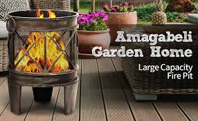 It adds warmth and a beautiful glow to your backyard, and let's be real: Amagabeli Outdoor Fire Pit 23inch Portable Fire Bowl With Spark Screen And Poker Extra Large Deep Rustproof Fire Brazier Wood Burning Fire Basket Garden Heater Fireplace Patio For Backyard Camping Bbq Garden