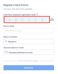 Scales up to thousands of users. Register A Device With Appspace Appspace App For Devices