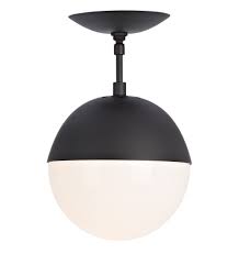 The cherith ceiling light is a brass flush ceiling light with a holophane glass globe lamp shade. Cedar Moss 8 Semi Flush Rejuvenation