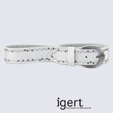 Ceintures femme pour cette saison chez mango. Ceinture Femme Bernd Gotz En Cuir Blanc Et Argent Tendance I Igert Chausseur Maroquinier