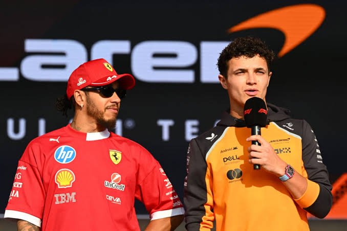 Lewis Hamilton reveals what he told Lando Norris to do before winning the  2025 Formula 1 title