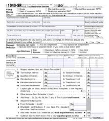 It's used to report your gross income—the money you made over the past year—and how this form can handle multiple sources of income and more complicated tax situations that an independent contractor or freelancer might face. Is There A 1040 Sr Form For 2019