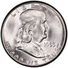 1955 Franklin Half Dollar Values And Prices Past Sales