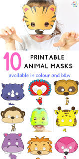 10 Printable Safari Animal Masks For Kids Animal Masks For Kids Animal Masks Mask For Kids