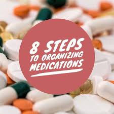 8 Steps To Organizing Medications Medication Organization Medication Organization Storage Organization