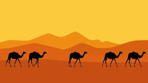 In this video you can see a caravan of camels. Camels In Desert Cartoons Stock Video Footage 4k And Hd Video Clips Shutterstock