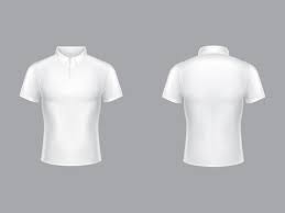 Black And White Polo Shirt Template Add Back Sleeve Print T Shirt Sweatshirt Hoodie Long Etsy In 2020 White Polo Shirt Tennis Tshirts Collar Tshirt