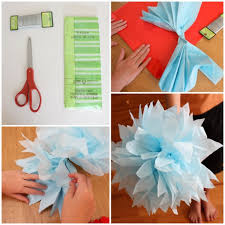 You can even print out your own tissue paper prints for custom blooms. Tissue Paper Flowers How To K4 Craft