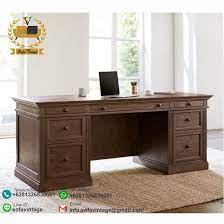 Meja kantor / meja belajar / meja kerja 80x48cm, murah: Meja Kerja Jati Minimalis Jepara Meja Kerja Klasik Minimalis Bordeaux Desk Bordeaux Office