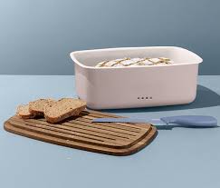 Smaltovana Chlebovnica S Doskou Na Krajanie 394800 Z E Shopu Tchibo Sk Dish Soap Dishes Soap