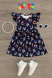 Size 5/6, age 5, 46.75 inches tall see product images for measurements. Rainbow Unicorn Alphabet Dress Dresses Girl Outfits Girls Dresses