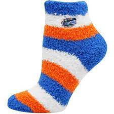 Florida Gators Ladies Tri Color Fuzzy Sleep Socks Florida Gators Clothes Gator Florida Outfits