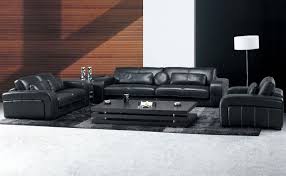 Modern Black Leather Living Room Set Tos Fy596 Lt Leather Living Room Set Living Room Sets Black Leather Living Room