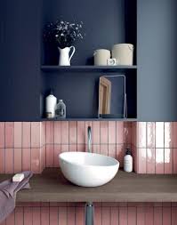 Pink With Navy Bathroom Trends Trendy Bathroom Bathroom Interior