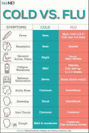 differences between cold and seasonal flu symptoms blog