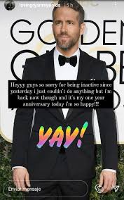 Ryan reynolds is one of the most popular and successful canadian actors right now. Pin By Wen Matheu On Ryan Reynolds In 2021 One Year Anniversary Year Anniversary Ryan Reynolds