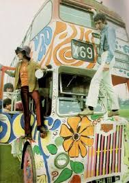 The Who On Their Magic Bus In 1968 Pictured Highest To Lowest Pete Townshend Roger Daltrey John Entwistle And Keith Moon Woodstock Hippie Retro
