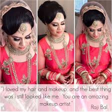 indian bridal hair and makeup artist
