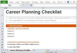This list may be used for prepared the shopping checklist business organization use this list for checking the to complete their work in specific time and all task have been down in proper order. Career Planning Checklist Template For Excel