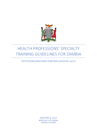 Http Www Moh Gov Zm Docs Specialty Training Guidelines 2017 Pdf