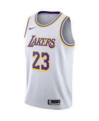 Descubra a melhor forma de comprar online. Camiseta Lebron James Con Lakers Blanca Swingman De Nike