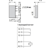 RSL1GB4JD | Миниатюрное реле, серия RSL, 12В DC, слаботочное 1мА…6A, 1CO,  Schneider Electric