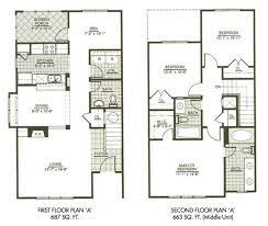 Modern Town House Two Story House Plans Three Bedrooms Town House Plans New House Plans Mansion Floor Plan