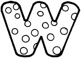 Big Letter W Coloring Page Bulk Color Di 2020