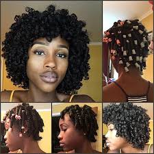 Caittheegreat Perm Rod Set Using Light Pink And Grey Perm Rods Natural Hair Perm Rods Natural Hair Styles Transitioning Hairstyles