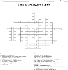 Check spelling or type a new query. Ecology Crossword Puzzle Wordmint