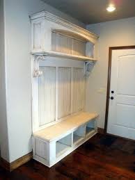 White wide hall tree with 24 shoe cubbies (120). Entryway Hall Tree With Storage Bench Ideas On Foter