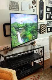 The first is that a flat screen tv should be incorporated into the room as a piece of art and therefore mounted at an appropriate height. Wall Mounted Tv With Hidden Wires Tutorial