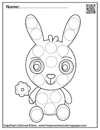 These alphabet coloring sheets will help little ones identify uppercase and lowercase versions of each letter. Set Of Spring Dot Marker Free Coloring Pages