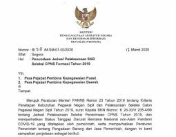 Uraian tugas jabatan pengelola pengadaan abdi praja dharma satya nagara bhakti memberikan referensi, informasi akurat dan terpercaya seputar asn, sekolah kedinasan, materi dan tryout skd/skb. Jadwal Pelaksanaan Skb Cpns Ditunda Sinarpost Com