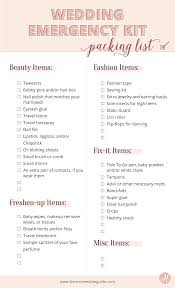 In today's blog we are going to talk about something very important to the organization and flow of a wedding day, the actual list of photos you will likely take on the wedding day! Why You Need A Wedding Day Emergency Kit Checklist Of What To