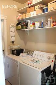Small Laundry Room Makeover And Organization Ideas Thrifty And Chic Diy Laundry Room Storage Laundry Room Diy Laundry Room Storage Shelves