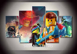 Check out our movie themed wall decor selection for the very best in unique or custom, handmade pieces from our shops. 5pcs Kids Room Decor The Lego Movie Wall Art Picture Modern Home Decorative Printed Oil Painting On Canvas Art Prints Pt0108 Oil Painting The Paintingspaintings On Canvas Aliexpress