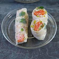 Rouleaux De Printemps Aux Graines Germees Et Au Saumon Marie Claire