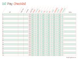 Free Printable Monthly Bill Payment Checklist Bill Organization Printables Bill Pay Checklist Paying Bills
