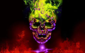 Find your perfect wallpaper with wallpaper direct. Multicolored Flaming Skull Wallpaper Dark Skull Hd Wallpaper Wallpaperbetter