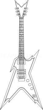 How To Draw A Electric Guitar Step By Step Drawing Guide By Dawn Dragoart Com Step by step drawing tutorial on how to draw an electric guitar. how to draw a electric guitar step by