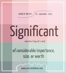 Significant Words Word Definitions Unscramble Words