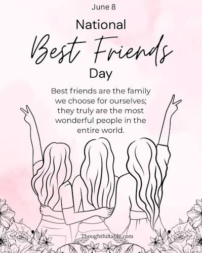 Happy National Best Friends Day. June 8, 2026.💜