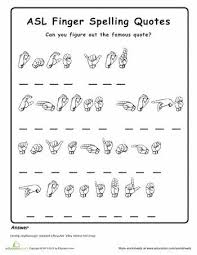 Worksheets American Sign Language Quotes Sign Language Alphabet Sign Language Phrases Sign Language