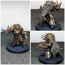 Iron Warriors Lord In Terminator Armour Abbadon Conversion Warhammer40k Warrior Warhammer 40k Miniatures Warhammer Models