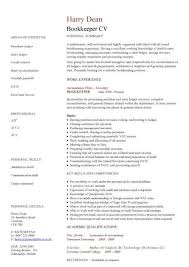 Bookkeeper Cv Sample Calculating Employee Wages Financial Statements Job Description Resume