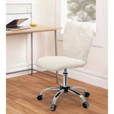 Urban Shop Faux Fur Armless Swivel Task Office Chair Multiple Colors Walmart Com Urban Shop Furniture Room Chairs