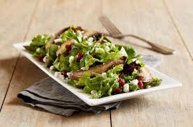Bj S Avocado Egg Rolls Menu Roasted Portobello And Asparagus Salad Sliced Portobello Mushrooms Fresh Asparagus And Baby Field Green Asparagus Salad Recipe Summer Salads Asparagus Salad