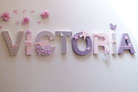 Victoria Prenom Lettres Bois Poetiques De 12cm Sur Commande Decoration Pour Enfants Par Joli Mai Lettres En Bois Decoration Chambre Bebe Lettre Decorative