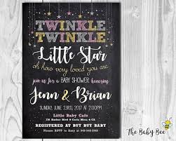 Paper, cards, ribbons & envelopes! Twinkle Twinkle Little Star Baby Shower Invitation Chalkboard Background Do It Yourself Printable Invitations Digital File By The Baby Bee Catch My Party
